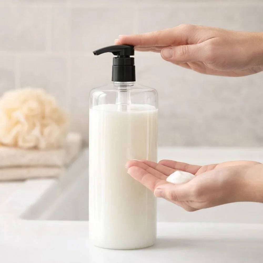 4-Pack 32 Oz Plastic Dispensers With Black Pumps For Soap Shampoo Or Lotion